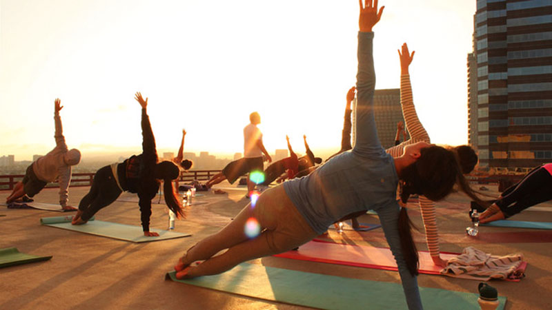 Michael Christopher at yoga